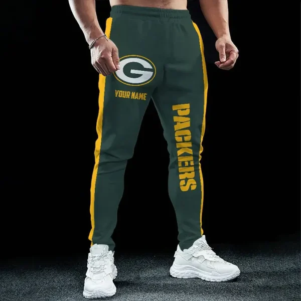 Green Bay Packers Pocket Long Pant Custom Name Joggers BGJGPSP226