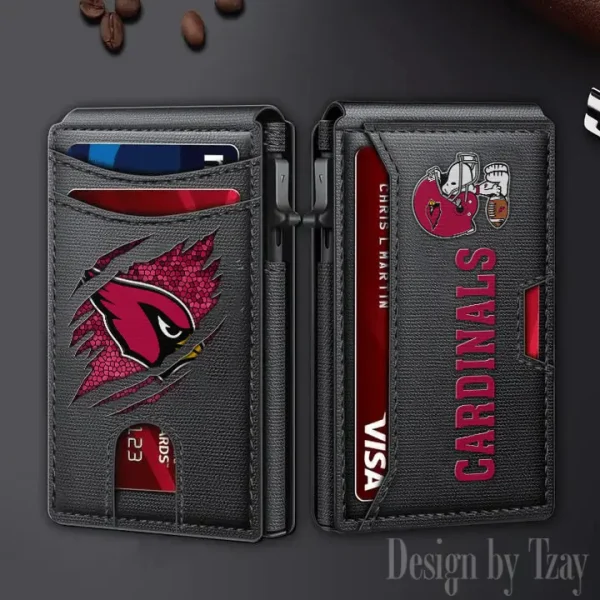 Arizona Cardinals Slim Minimalist Pocket Wallet SPTSWC082