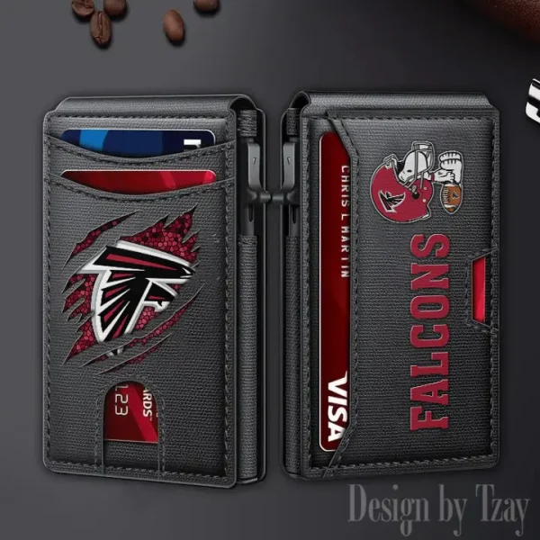 Atlanta Falcons Slim Minimalist Pocket Wallet SPTSWC083