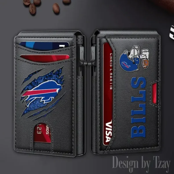 Buffalo Bills Slim Minimalist Pocket Wallet SPTSWC085