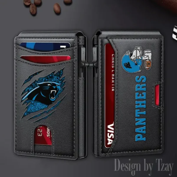 Carolina Panthers Slim Minimalist Pocket Wallet SPTSWC086