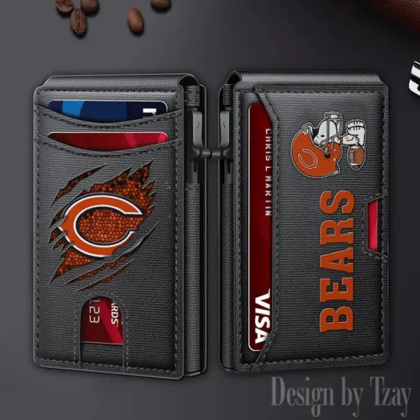 Chicago Bears Slim Minimalist Pocket Wallet SPTSWC087