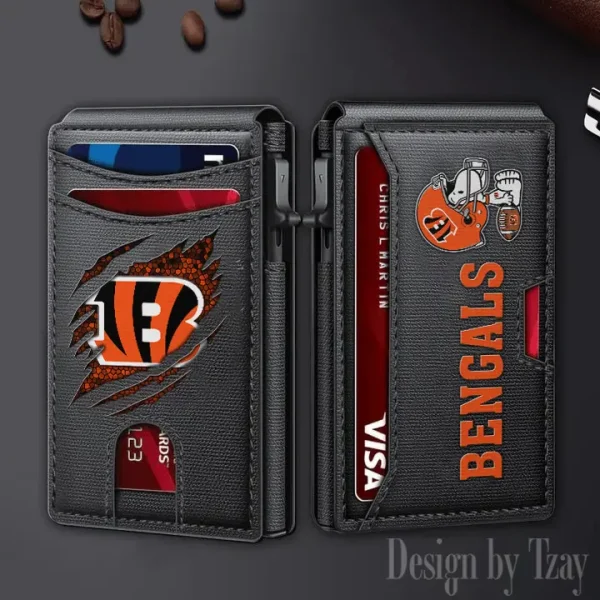 Cincinnati Bengals Slim Minimalist Pocket Wallet SPTSWC088