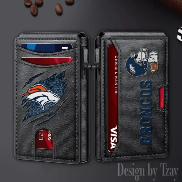 Denver Broncos Slim Minimalist Pocket Wallet SPTSWC091