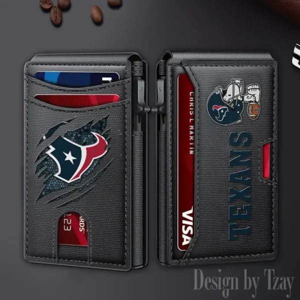 Houston Texans Slim Minimalist Pocket Wallet SPTSWC094