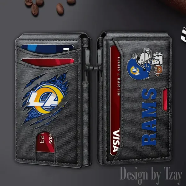 Los Angeles Rams Slim Minimalist Pocket Wallet SPTSWC100