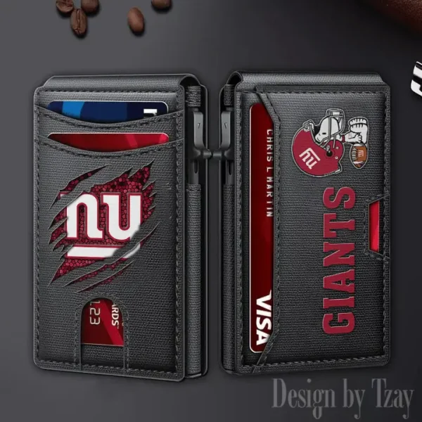 New York Giants Slim Minimalist Pocket Wallet SPTSWC105