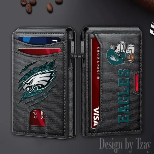 Philadelphia Eagles Slim Minimalist Pocket Wallet SPTSWC107