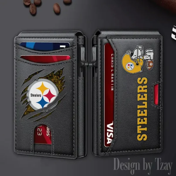 Pittsburgh Steelers Slim Minimalist Pocket Wallet SPTSWC108