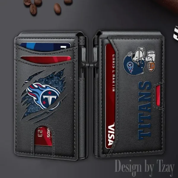 Tennessee Titans Slim Minimalist Pocket Wallet SPTSWC112