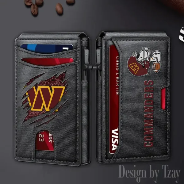 Washington Commanders Slim Minimalist Pocket Wallet SPTSWC113