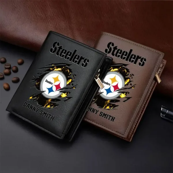 Pittsburgh Steelers Leather Vertical Wallet SPTLVW001