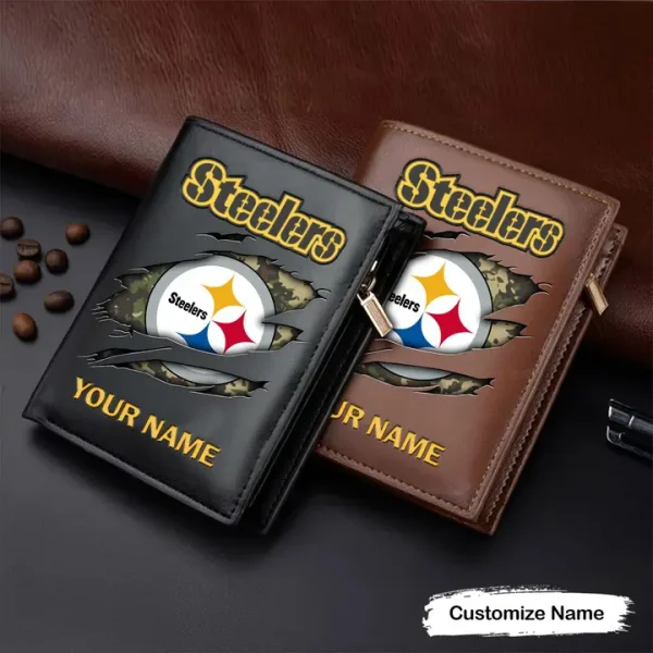 Pittsburgh Steelers Leather Vertical Wallet SPTLVW002