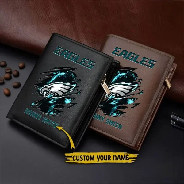 Philadelphia Eagles Leather Vertical Wallet SPTLVW005