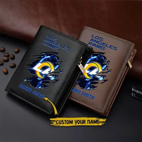 Los Angeles Rams Leather Vertical Wallet SPTLVW006