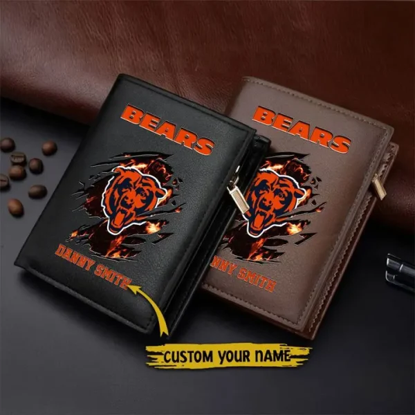 Chicago Bears Leather Vertical Wallet SPTLVW007