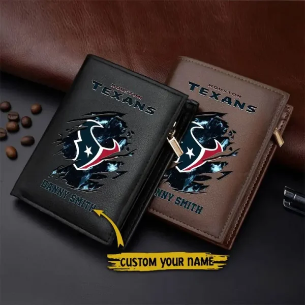 Houston Texans Leather Vertical Wallet SPTLVW009