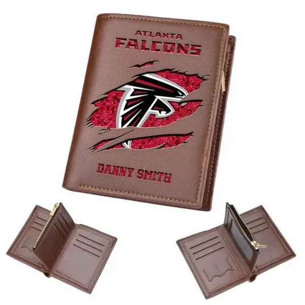 Atlanta Falcons Leather Vertical Wallet SPTLVW011 - Image 4