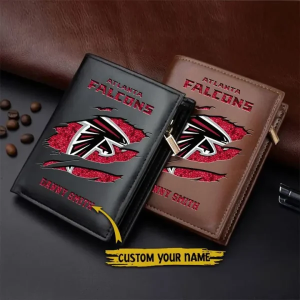 Atlanta Falcons Leather Vertical Wallet SPTLVW011