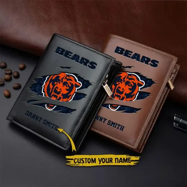 Chicago Bears Leather Vertical Wallet SPTLVW015