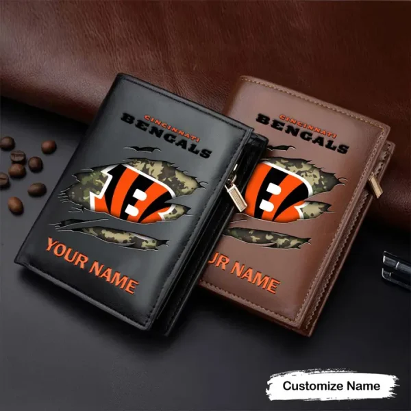 Cincinnati Bengals Leather Vertical Wallet SPTLVW017