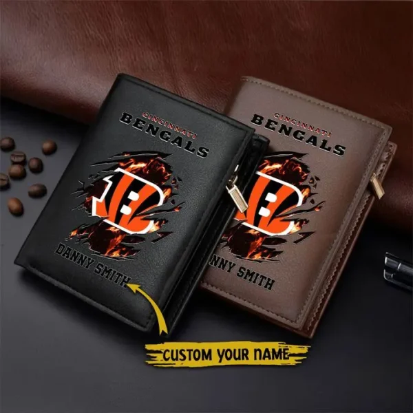 Cincinnati Bengals Leather Vertical Wallet SPTLVW018