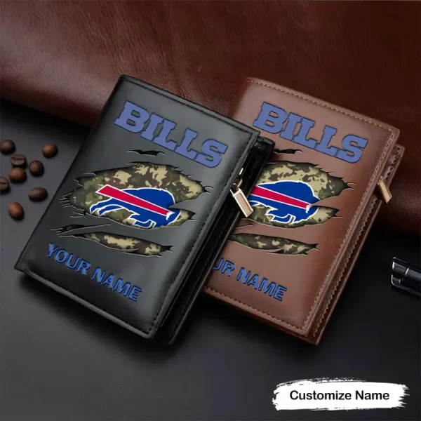 Buffalo Bills Leather Vertical Wallet SPTLVW023