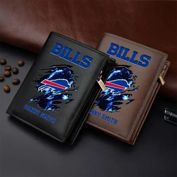 Buffalo Bills Leather Vertical Wallet SPTLVW024