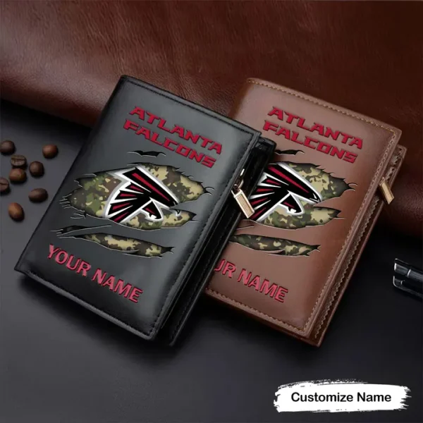 Atlanta Falcons Leather Vertical Wallet SPTLVW026