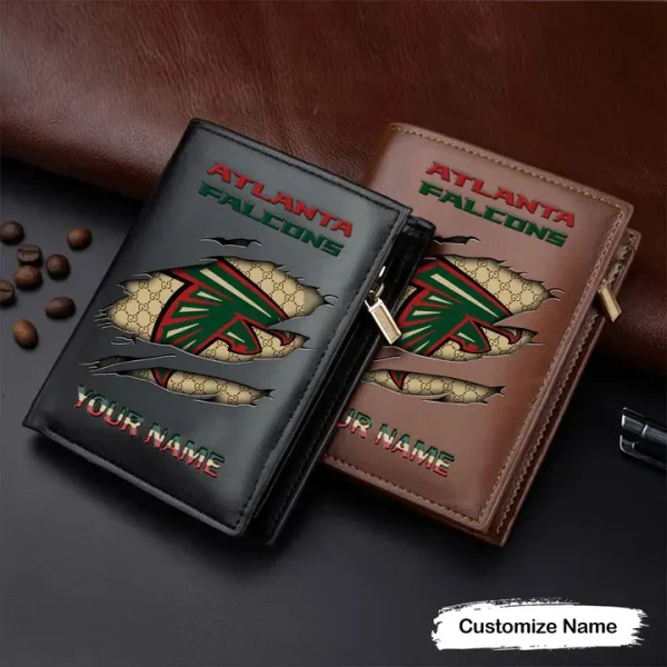 Atlanta Falcons Leather Vertical Wallet SPTLVW027