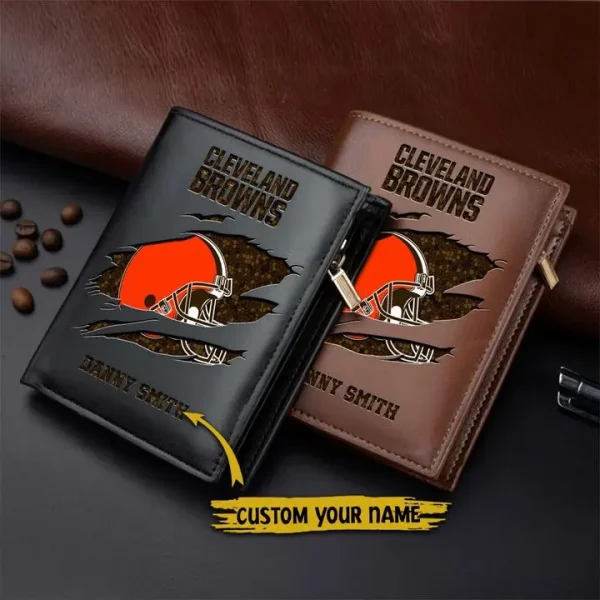 Cleveland Browns Leather Vertical Wallet SPTLVW030