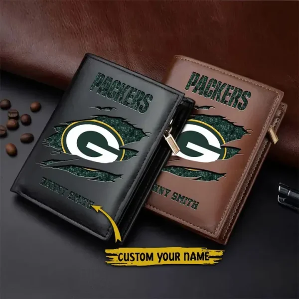 Green Bay Packers Leather Vertical Wallet SPTLVW042