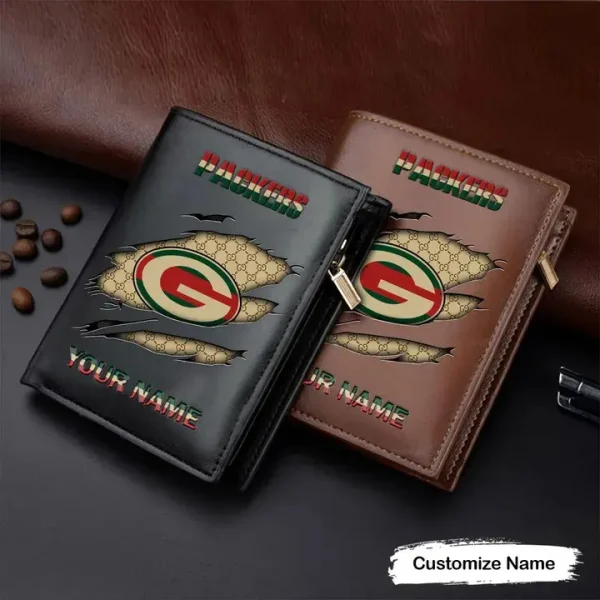 Green Bay Packers Leather Vertical Wallet SPTLVW044