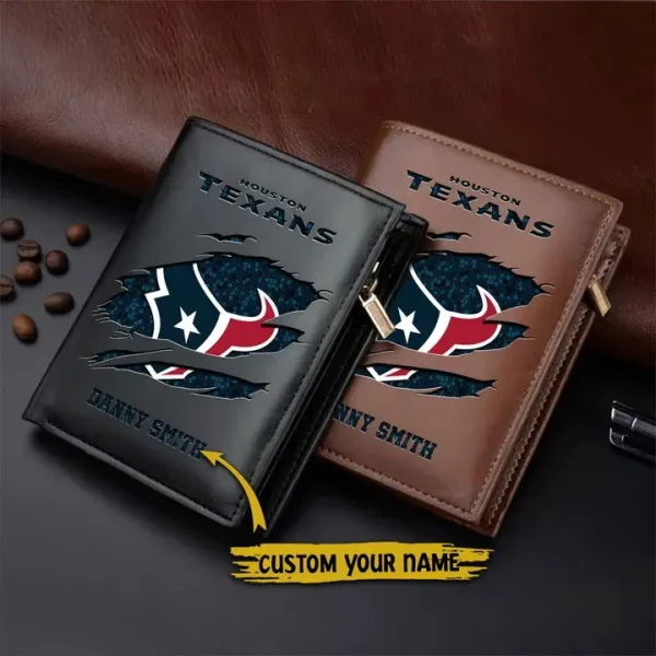 Houston Texans Leather Vertical Wallet SPTLVW045