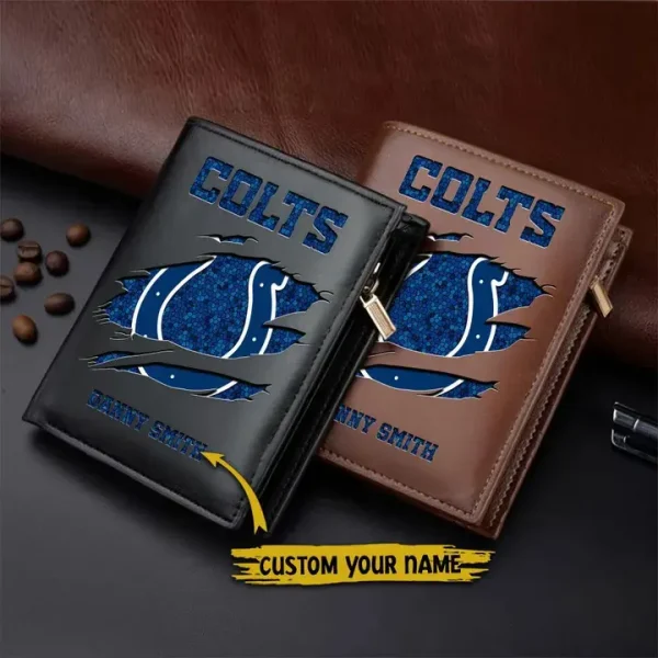 Indianapolis Colts Leather Vertical Wallet SPTLVW047