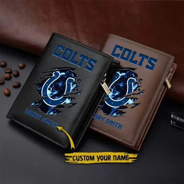 Indianapolis Colts Leather Vertical Wallet SPTLVW049