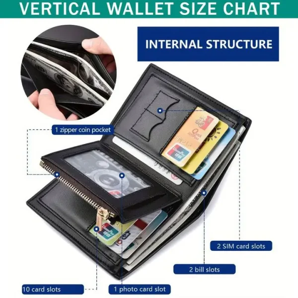 Jacksonville Jaguars Leather Vertical Wallet SPTLVW050 - Image 2