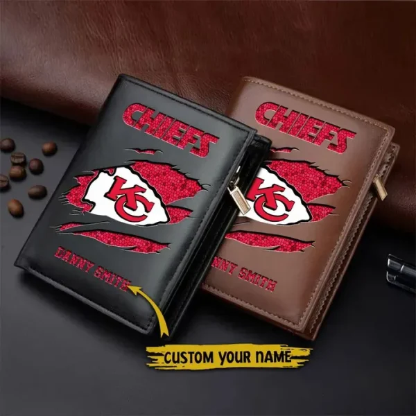 Kansas City Chiefs Leather Vertical Wallet SPTLVW053