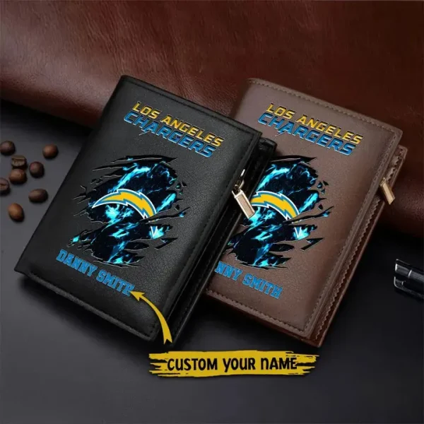 Los Angeles Chargers Leather Vertical Wallet SPTLVW060