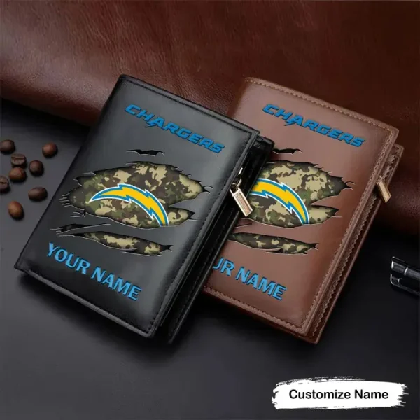 Los Angeles Chargers Leather Vertical Wallet SPTLVW061