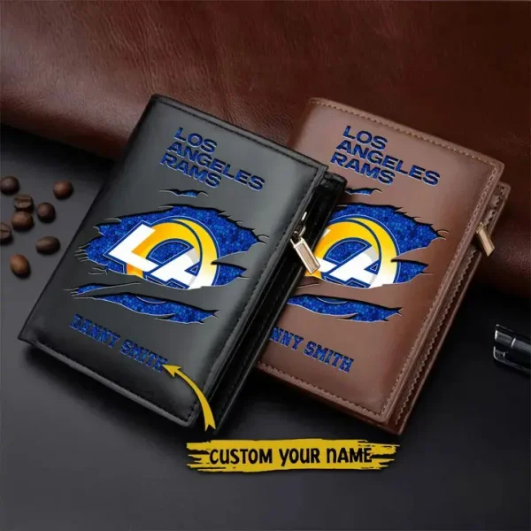 Los Angeles Rams Leather Vertical Wallet SPTLVW062