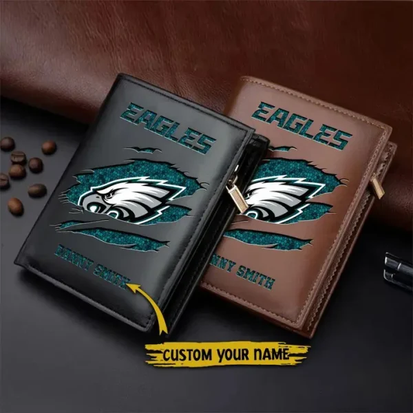 Philadelphia Eagles Leather Vertical Wallet SPTLVW083