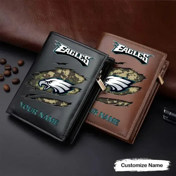 Philadelphia Eagles Leather Vertical Wallet SPTLVW085