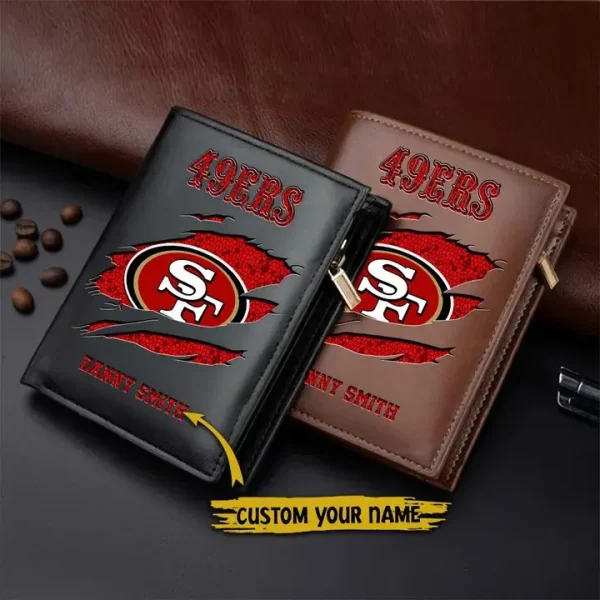 San Francisco 49ers Leather Vertical Wallet SPTLVW086