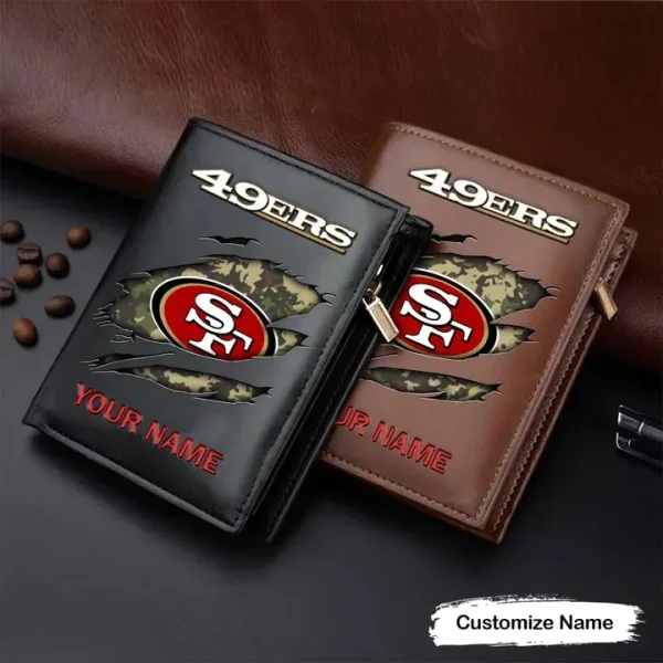 San Francisco 49ers Leather Vertical Wallet SPTLVW087