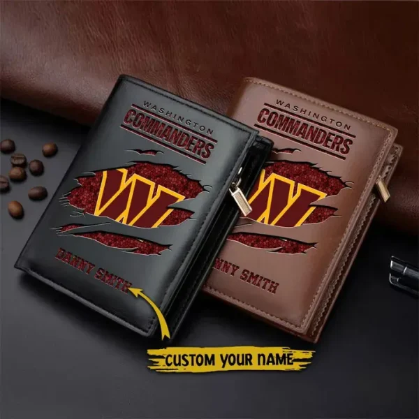 Washington Commanders Leather Vertical Wallet SPTLVW097