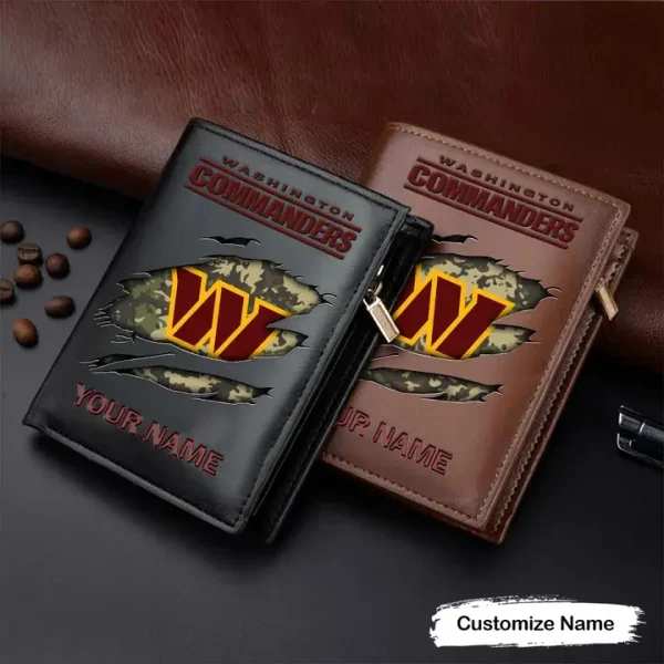 Washington Commanders Leather Vertical Wallet SPTLVW099