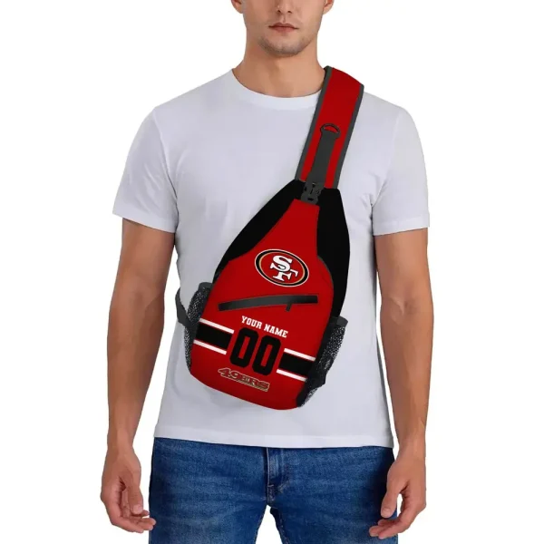 San Francisco 49ers Personalized Sling Bag Gifts For Fans AZSLINGBAG065 - Image 3