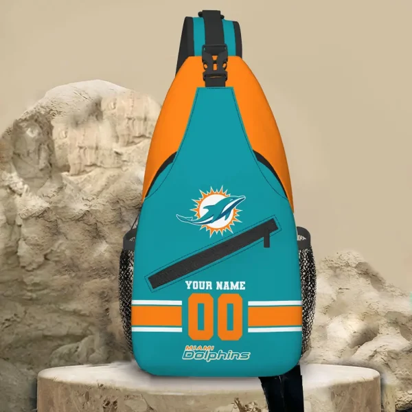 Miami Dolphins Personalized Sling Bag Gifts For Fans AZSLINGBAG069 - Image 2