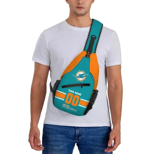 Miami Dolphins Personalized Sling Bag Gifts For Fans AZSLINGBAG069 - Image 3